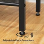 HOOBRO Side Table with Charging Station and USB Port, Small End Table for Small Space, 3-Tier Nightstand with Adjustable Shelf, for Living Room, Bedroom and Balcony, Rustic Brown BF112BZ01 - Image 9