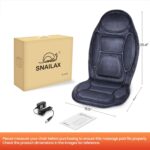 Snailax Vibration Back Massager with Heat, Massage Seat Cushion with 6 Vibrating Motors and 2 Heat Levels, Massage Chair Pad for Home Office use, Gifts for Him Her - Image 7