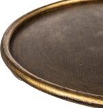 Metal Martini Cocktail Table, Antique Brass - Image 8