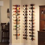 24 Bottles Wall Mounted Wine Rack, Detachable Wall Hanging Bottle Holder, Use as One or Four, DIY Display, Storage Racks for Wine, for Restaurant, Bar, Cellar - Image 3