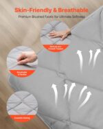 VEVOR Japanese Floor Mattress, Futon Mattress, 100% High Density Comfortable Foam, Foldable Tatami Mat with Storage Bag, Sleeping Pad for Camping Dormitory Yoga - Image 5