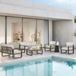 CHITA Aluminum Outdoor 3-Seater Sofa, Patio Furniture with 6.3in Thick High-Resilient Cushions & 100% Aluminum Frame, Modern Outdoor Patio Furniture for Poolside, Deck, Balcony - Image 10