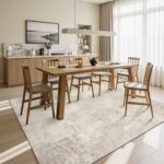 Art&Tuft Washable Rugs 8x10, Anti-Slip Backing Abstract 8x10 Area Rugs for Living Room, Foldable Stain Resistant Machine Washable Area Rug (8'x10', Beige) - Image 7