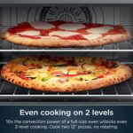 Ninja Air Fryer & Toaster Oven | Prestige Smart XL Countertop Oven | Bakes up to 20 Cookies, Fits up to a 12lb Turkey | Pizza, Toast, Bake, Air Fry & Reheat | 1800 Watts | Stainless Steel | DT501​ - Image 4