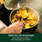 Cuisinart FusionPlus Hybrid Nonstick Stainless Steel Cookware Set, 2-Piece Skillet Cooking Set with PFAS-Free PURELYSEAR Ceramic Non Stick Technology, Scratch Proof, Cool Grip Handles, Dishwasher Safe - Image 8