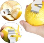 Tongjude Stainless Steel Cheese Grater Set, Set of 5 Kitchen Grater & Peeler & Slicer, Lemon Zester with Cleaning Brush for Vegetable, Fruit, Chocolate - Image 7