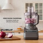 Ninja Food Processor, Professional Plus, 1000 Peak Watts, 4 Functions for Chopping, Slicing, Purees & Dough with 9-Cup Processor Bowl, 3 Blades, Food Chute & Pusher, Silver, BN601 - Image 4