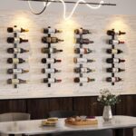 24 Bottles Wall Mounted Wine Rack, Detachable Wall Hanging Bottle Holder, Use as One or Four, DIY Display, Storage Racks for Wine, for Restaurant, Bar, Cellar - Image 8