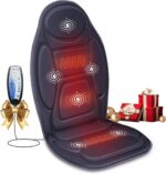 Snailax Vibration Back Massager with Heat, Massage Seat Cushion with 6 Vibrating Motors and 2 Heat Levels, Massage Chair Pad for Home Office use, Gifts for Him Her - Image 2