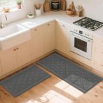COSY HOMEER 48x20 Inch/30X20 Inch Kitchen Rug Mats Made of 100% Polypropylene 2 Pieces Soft Kitchen Mat Specialized in Anti Slippery and Machine Washable (Grey) - Image 9