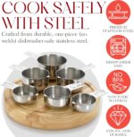Bellemain One-Piece Stainless Steel Measuring Cups Set of 6 – Nesting Metal Measuring Cups for Kitchen – Dry & Liquid Measurements (ML & OZ), Rust-Resistant, Dishwasher Safe, Ergonomic Design - Image 5