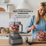 Ninja Food Processor, Professional Plus, 1000 Peak Watts, 4 Functions for Chopping, Slicing, Purees & Dough with 9-Cup Processor Bowl, 3 Blades, Food Chute & Pusher, Silver, BN601 - Image 7