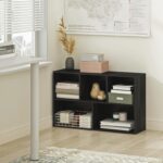 Furinno Luder 5-Cube No Tool Assembly Open Shelf, Blackwood - Image 3