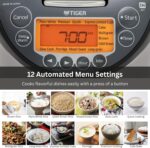 Tiger JKT-D Multi-Functional Induction Heating (IH) Electric Rice Cooker with 12 Cooking Settings (Silver Black) - Image 6