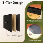 Dresser for Bedroom Black Bedroom Dresser with LED Lights and Charging Station, 12 Long Fabric Drawers Dressers, Vertical Chest of Drawers Storage Organizer TV Stand for up to 65" TV for Living Room - Image 6