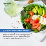 Farberware Easy to use pro Pump Spinner with Bowl, Colander and Built in draining System for Fresh, Crisp, Clean Salad and Produce, 6.6 quart, Green - Image 6