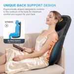 COMFIER Shiatsu Back Massager with Heat, Deep Kneading & Rolling Massage Chair Pad, Chair Massager for Office Home Use Mothers Day Gifts for Womem - Image 3