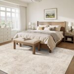 Art&Tuft Washable Rugs 8x10, Anti-Slip Backing Abstract 8x10 Area Rugs for Living Room, Foldable Stain Resistant Machine Washable Area Rug (8'x10', Beige) - Image 8