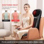COMFIER Shiatsu Back Massager with Heat, Deep Kneading & Rolling Massage Chair Pad, Chair Massager for Office Home Use Mothers Day Gifts for Womem - Image 7