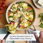 KitchenAid Hard Anodized Ceramic 9-Piece Nonstick Cookware Set – Includes Fry Pans, Saucepan, Stockpot, Durable, Even Heating, Oven Safe to 500°F, Empire Red - Image 5