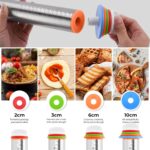 Rolling Pin with Adjustable Thickness Rings for Baking,Stainless Steel Dough Roller,Baking Supplies for Cookie Fondant Pizza Cake Pasta - Image 5