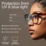 miyya Blue Light Glasses for Women & Men – Oversized UV & Blue Light Blocker Chunky Frames, Stylish Eyewear Accessories - Image 4