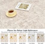 Art&Tuft Washable Rugs 8x10, Anti-Slip Backing Abstract 8x10 Area Rugs for Living Room, Foldable Stain Resistant Machine Washable Area Rug (8'x10', Beige) - Image 10