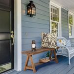 Wnutrees 43" Farmhouse Wood Bench, Long Rustic Indoor Storage Bench for Entryway, Living Room, Dining Room, Solid Wood Construction, Original Wood - Image 5