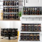 24Pcs Spice Jars Containers with Labels，4oz Black Seasoning Bottles with Shaker Lids for Rack, Cabinet, Drawer,Empty Square Condiment Pots (24, Black) - Image 9