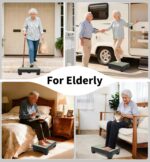 5-Level Adjustable Step Stool, Noctilucent Bedside Step, 700 LBS Capacity Safety Step Platform, Indoor and Outdoor Foot Stool for Seniors and Kids, Wide Step Stools Elderly Assistance at Night - Image 8