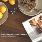 HAIOOU Coffee Table, Mid Century Modern Center Table for Living Room with Storage, Walnut Tea Table with Drawer, Open Storage Shelf, Floor-Anti-Scratching Pine Leg for Home, Office(Dark Brown) | Center Table, Living Room, Storage, Tea Table, Drawer, Open Storage Shelf - Image 3