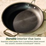 Cuisinart FusionPlus Hybrid Nonstick Stainless Steel Cookware Set, 2-Piece Skillet Cooking Set with PFAS-Free PURELYSEAR Ceramic Non Stick Technology, Scratch Proof, Cool Grip Handles, Dishwasher Safe - Image 5