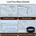 24Pcs Spice Jars Containers with Labels，4oz Black Seasoning Bottles with Shaker Lids for Rack, Cabinet, Drawer,Empty Square Condiment Pots (24, Black) - Image 5