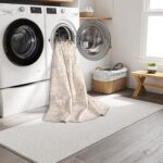 Art&Tuft Washable Rugs 8x10, Anti-Slip Backing Abstract 8x10 Area Rugs for Living Room, Foldable Stain Resistant Machine Washable Area Rug (8'x10', Beige) - Image 9