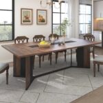 Hlivelood 78 Inch Dining Table for 6 8 People,Modern Rectangular Kitchen Table W/Waterproof Tabletop,Large Modern Dining Room Tables W/Adjustable Legs,Wooden Dinner Table for Kitchen Dining Room - Image 4