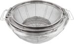 U.S. Kitchen Supply Set of 3 Stainless Steel Colander Strainers Net Baskets 5, 4, & 3-Quart - Colander with Handles & Resting Base - Stainless Steel Sieve, Mesh Strainers and Colanders for Kitchen - Image 6