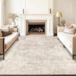 Art&Tuft Washable Rugs 8x10, Anti-Slip Backing Abstract 8x10 Area Rugs for Living Room, Foldable Stain Resistant Machine Washable Area Rug (8'x10', Beige) - Image 6