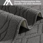 COSY HOMEER 48x20 Inch/30X20 Inch Kitchen Rug Mats Made of 100% Polypropylene 2 Pieces Soft Kitchen Mat Specialized in Anti Slippery and Machine Washable (Grey) - Image 3