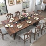 Hlivelood 78 Inch Dining Table for 6 8 People,Modern Rectangular Kitchen Table W/Waterproof Tabletop,Large Modern Dining Room Tables W/Adjustable Legs,Wooden Dinner Table for Kitchen Dining Room - Image 10