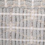 SIMPLIHOME Noreen Square Pouf - 18 inch Wide Upholstered Handwoven Cotton Ottoman in Light Blue and White, Boho Footstool or Extra Seating for Living Room with Polystyrene Filling, Assembled - Image 10