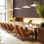 Yaheetech Accent Chair, Armchair with Strong Wood Frame, PU Leather Modern Retro Lounge Chair for Living Room/Lounge/Office/Reception Area, 2 Pieces, Light Brown - Image 6