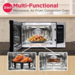 FRIGIDAIRE 1.2 cu ft Microwave, Digital Air Fryer, Convection Oven, Combo-Fry with XL Capacity, Stainless Steel Finish - Image 7