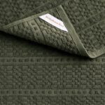 KitchenAid® Evergreen Design Series Heavyweight Textured Oversized Kitchen Towels 3-Pack Set, Absorbent 100% Cotton, Dual-Purpose, Deep Forest Green, 18"x28" - Image 4