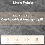 Furniwell 119" Modular Couch 3-Seat Sofa with Reversible Ottoman, Cloud Couch L Shaped Sofa with Deep Seat, Chenille Sectional Couches for Living Room - Image 8