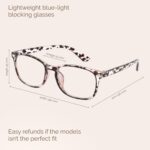 MIGSIR 6 Pack Blue Light Blocking Glasses for Women Men – Stylish Computer & Gaming Glasses, Fashion Square Frame Eyewear - Image 6