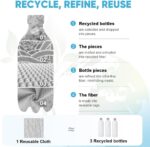 AIDEA Microfiber Cleaning Cloth Roll, Grey 75PK, Reusable Paper Towels Tear Away Cloth, Microfiber Towels for Cars, Wash Cloths, Lint Free Rags for House, Kitchen,Window,Cleaning Supplies 11.5"×11.5" - Image 5