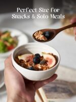 DOWAN 10 OZ Ceramic Bowls Set of 6 - Dessert Bowls for Side Dishes- Small White Bowls for Ice Cream, Snack, Dip, Charcuterie - Dishwasher & Microwave Safe - Image 3
