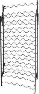 Oenophilia Alexander Wine Rack - 60 Bottle, Sturdy Metal Construction, Wobble-Free, Extra Large Standing and Wall Mount Wine Holder Storage, Measures 39.5" H x 22.5" W x 8" D - Image 3