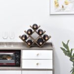 KIRIGEN Wooden 8-Bottle Wine Rack, 3-Tier Countertop Wine Bottle Holder for Cabinets, Bar Cart, Kitchen Counter, Pantry, Dining Room, 16.73 x 5.9 x 11.14 in, XHJJ3-DBR - Image 10