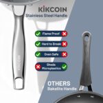 Kikcoin Non Stick Frying Pans, 3 Pack Ceramic Frying Pan for Cooking, 8+9.5+11 Inch Omelette Pans Set with Stay Cool Handle, Induction Ready, Free of PFAS PFOA PTFE, Oven/Dishwasher Safe - Image 7